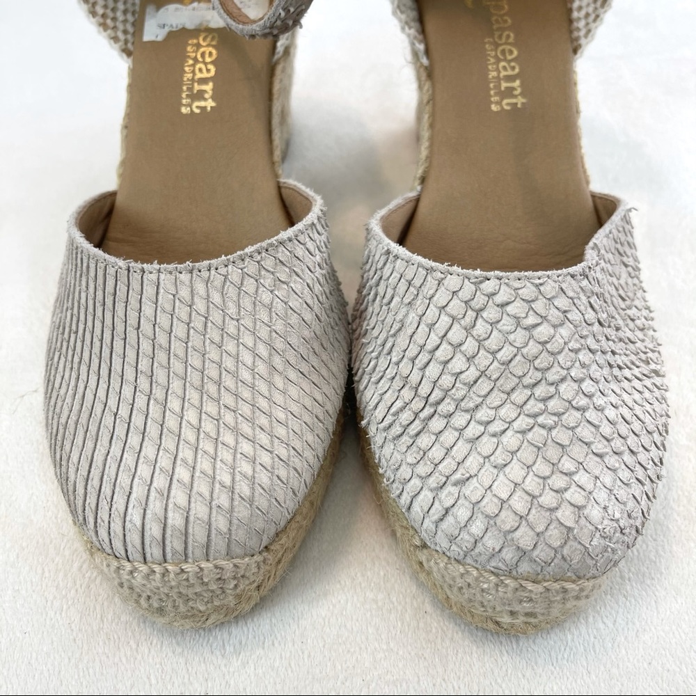 Paseart Ankle Strap Espadrille Wedge Sandals - Picture 13 of 14